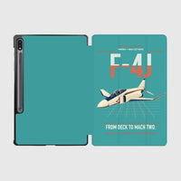 Thumbnail for F-4J Phantom II design on turquoise samsung tablet tablet case