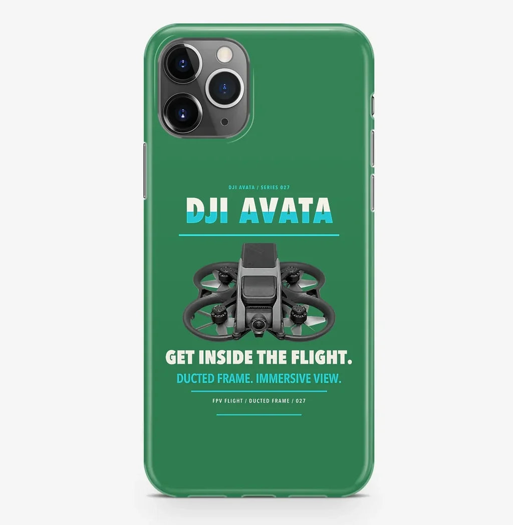 DJI Avata Case ProMax design on green iphone case promax