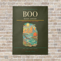 Thumbnail for Bodø Airport BOO - Canvas No Frame - Green Army