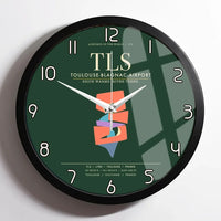 Thumbnail for Toulouse-Blagnac Airport TLS Wall-Clock Framed - Dark Green