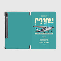 Thumbnail for Cessna T210N Centurion design on turquoise samsung tablet tablet case