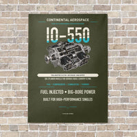 Thumbnail for IO-550 vertical canvas print - no frame - green army background
