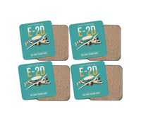 Thumbnail for E-2D Advanced Hawkeye design on turquoise 4 pieces set coaster