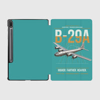 Thumbnail for B-29A Superfortress design on turquoise samsung tablet tablet case