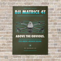 Thumbnail for DJI Matrice 4T vertical canvas print - no frame - green army background