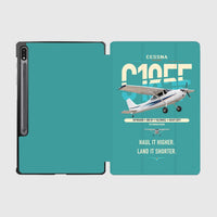 Thumbnail for Cessna A185F Skywagon design on turquoise samsung tablet tablet case