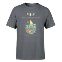 Thumbnail for Maputo International Airport (MPM) T-Shirt single-side front print in Gray | maputo-international-airport-mpm-double-side-t-shirt