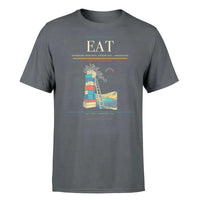 Thumbnail for Pangborn Memorial Airport (EAT) T-Shirt single-side front print in Gray | pangborn-memorial-airport-eat-double-side-t-shirt