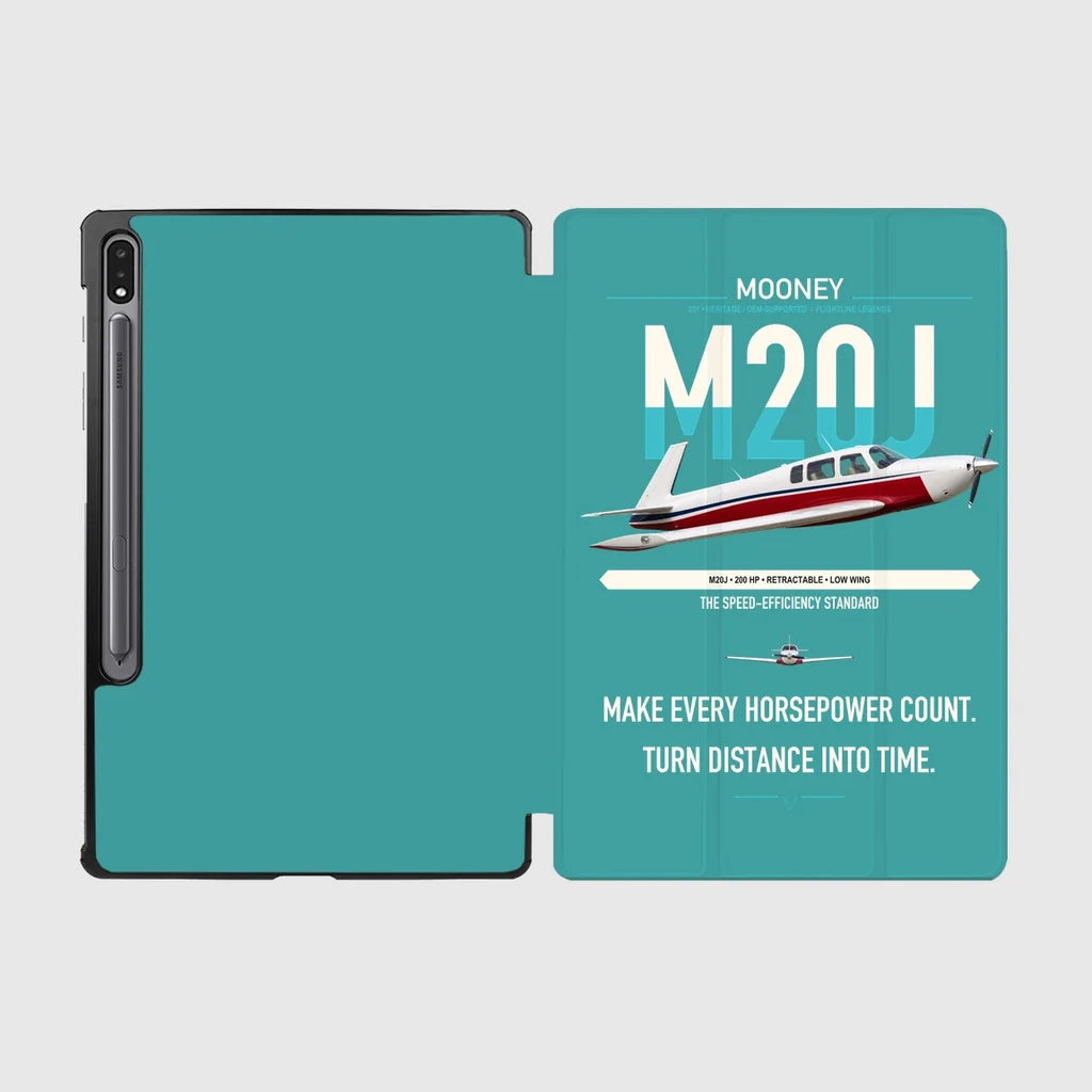 Mooney M20J 201 design on turquoise samsung tablet tablet case