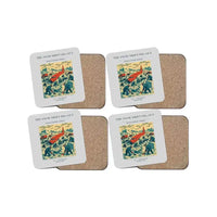 Thumbnail for The Snow Drift Dig-Out - Designed Coasters design on light gray 4-pieces-set
