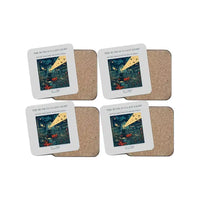 Thumbnail for The Runway's Last Light - Designed Coasters design on light gray 4-pieces-set