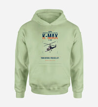 Thumbnail for Kaman K-1200 K-MAX design on light green double-side hoodie, single-side print