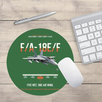 Thumbnail for F A-18E F Buddy Tanker design on green round mouse pad