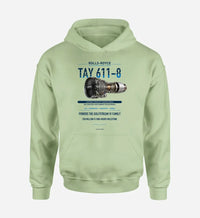 Thumbnail for TAY 611-8 design on light green hoodie single side