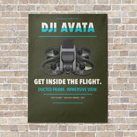 Thumbnail for DJI Avata vertical canvas print - no frame - green army background