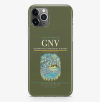 Thumbnail for Gainesville Airport (GNV) design on green army iPhone 16 Pro MagSafe case