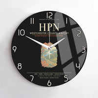 Thumbnail for Westchester County Airport HPN Wall-Clock No-Frame - Black