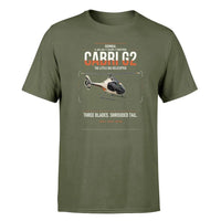 Thumbnail for Guimbal Cabri G2 design on green army t-shirt, single-side print