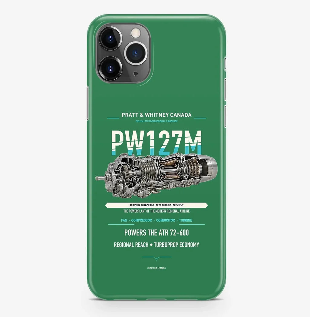 PW127M Case ProMax design on green iphone case promax