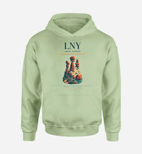 Thumbnail for Lanai Airport (LNY) design on light green hoodie single-side print