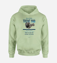 Thumbnail for TRENT 900 design on light green hoodie single side