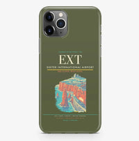 Thumbnail for Exeter Airport (EXT) design on green army iPhone 16 Pro MagSafe case