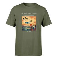 Thumbnail for VINTAGE G4448 - The Migration Escort - Premium T-Shirt design on greenarmy premium t shirt