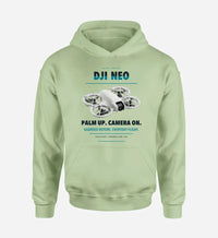 Thumbnail for DJI Neo design on light green hoodie single side