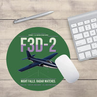 Thumbnail for F3D-2 Skyknight design on green round mouse pad