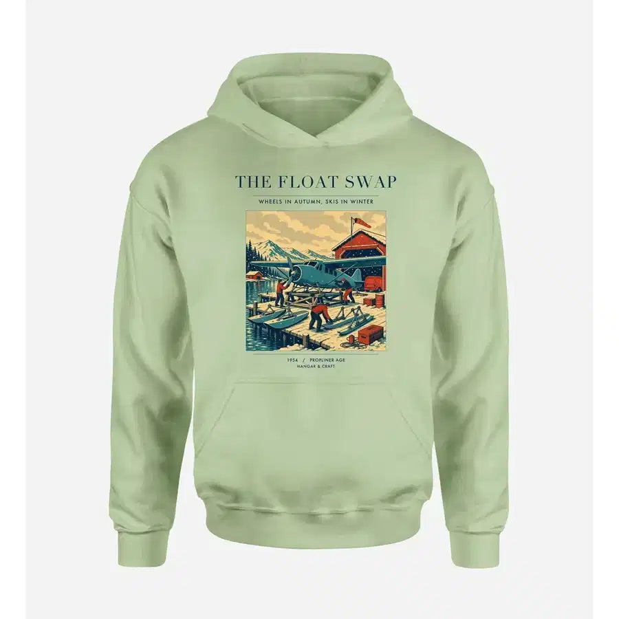 VINTAGE G4175 - The Float Swap - Premium Hoodie design on lightgreen premium