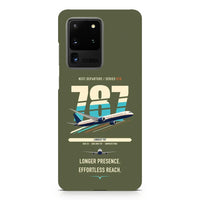 Thumbnail for Boeing 787-10 Dreamliner design on samsung case - green army