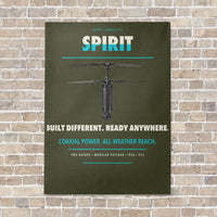 Thumbnail for Ascent AeroSystems Spirit vertical canvas print - no frame - green army background