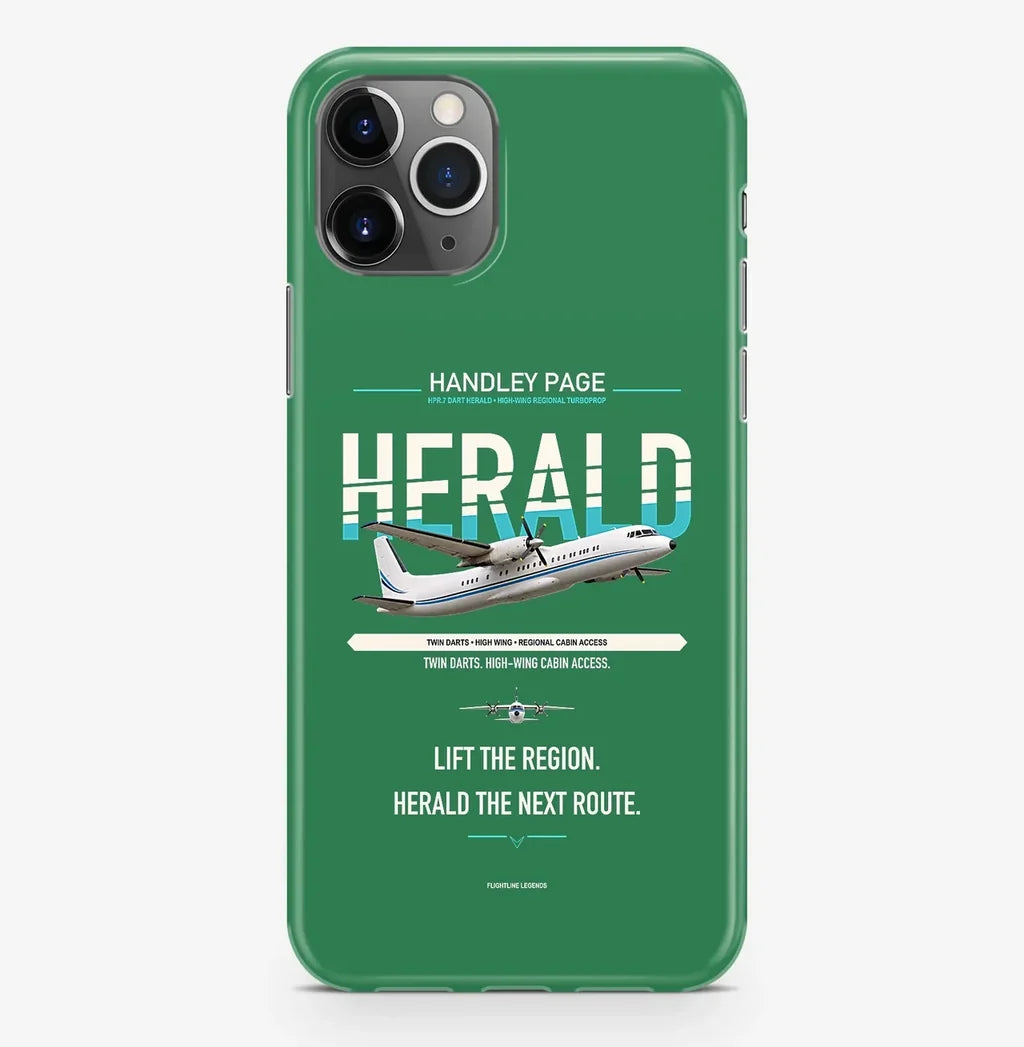 Handley Page HPR.7 Dart Herald Case ProMax design on green iphone case promax