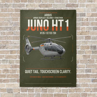 Thumbnail for Airbus H135 Juno HT1 vertical canvas print - no frame - green army background