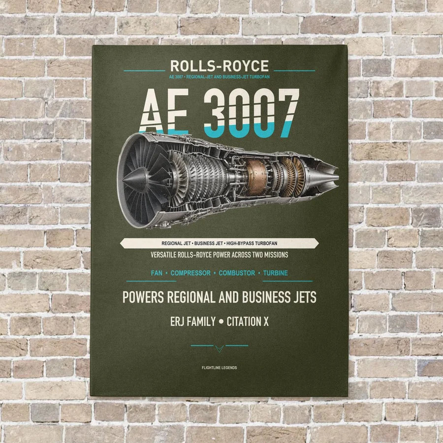 AE 3007 vertical canvas print - no frame - green army background