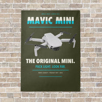 Thumbnail for DJI Mavic Mini vertical canvas print - no frame - green army background