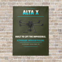 Thumbnail for Freefly Alta X vertical canvas print - no frame - green army background