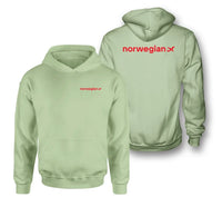 Thumbnail for Norwegian Airlines logo on light green double side hoodie