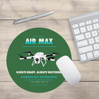 Thumbnail for Percepto Air Max design on green round mouse pad