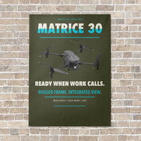 Thumbnail for DJI Matrice 30 vertical canvas print - no frame - green army background