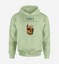 Thumbnail for Durango–La Plata County Airport (DRO) design on light green hoodie single-side print