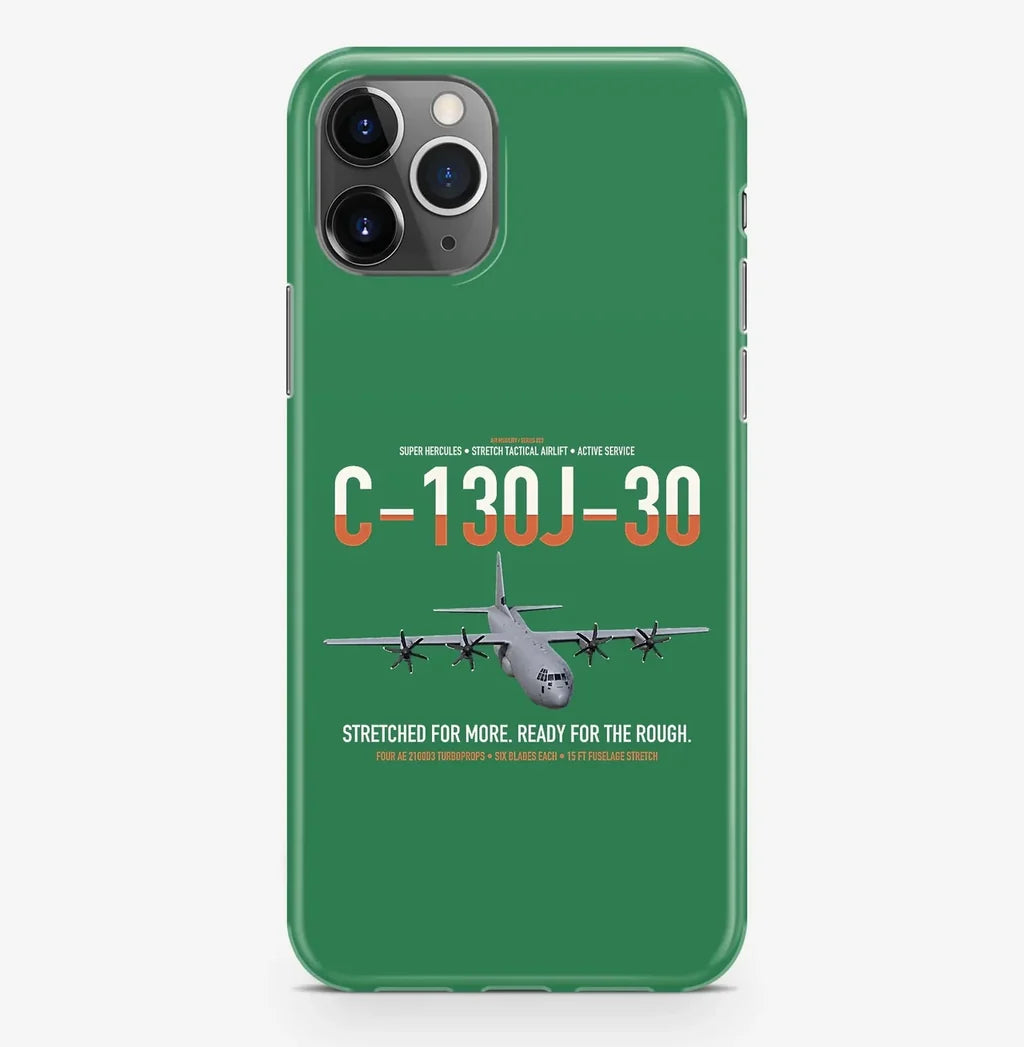 C-130J-30 Super Hercules design on green magsafe iphone case, for iPhone Pro Max