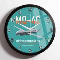 Thumbnail for MQ-4C Triton IFC-4 design on turquoise framed wall clock