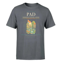 Thumbnail for Paderborn Lippstadt Airport (PAD) T-Shirt single-side front print in Gray | paderborn-lippstadt-airport-pad-double-side-t-shirt