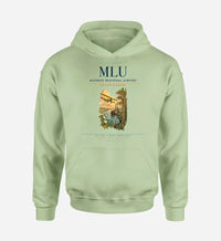 Thumbnail for Monroe Regional Airport (MLU) design on light green hoodie single-side print