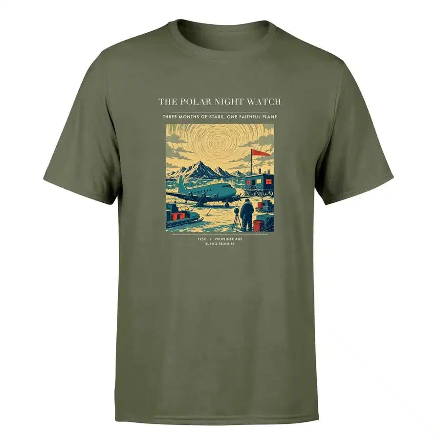 VINTAGE G4357 - The Polar Night Watch - Premium T-Shirt design on greenarmy premium t shirt