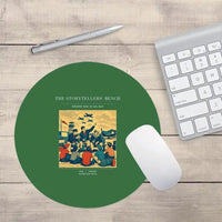 Thumbnail for VINTAGE G4430 - The Storytellers' Bench - Designed Mouse Pads design on green round