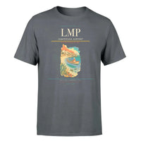 Thumbnail for Lampedusa Airport (LMP) T-Shirt single-side front print in Gray | lampedusa-airport-lmp-double-side-t-shirt