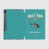 Thumbnail for Bell 205A-1++ design on turquoise samsung tablet tablet case