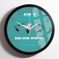 Thumbnail for DJI Air 3 design on turquoise framed wall clock